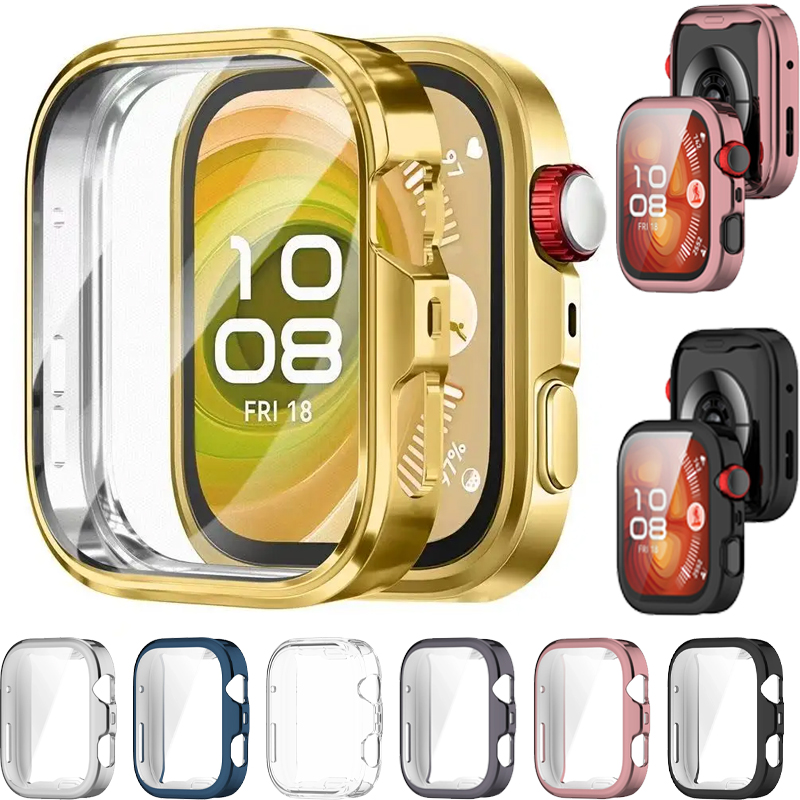 Huawei Smartwatch Accessories - Case+Glass For Huawei Watch Fit 3/4/4