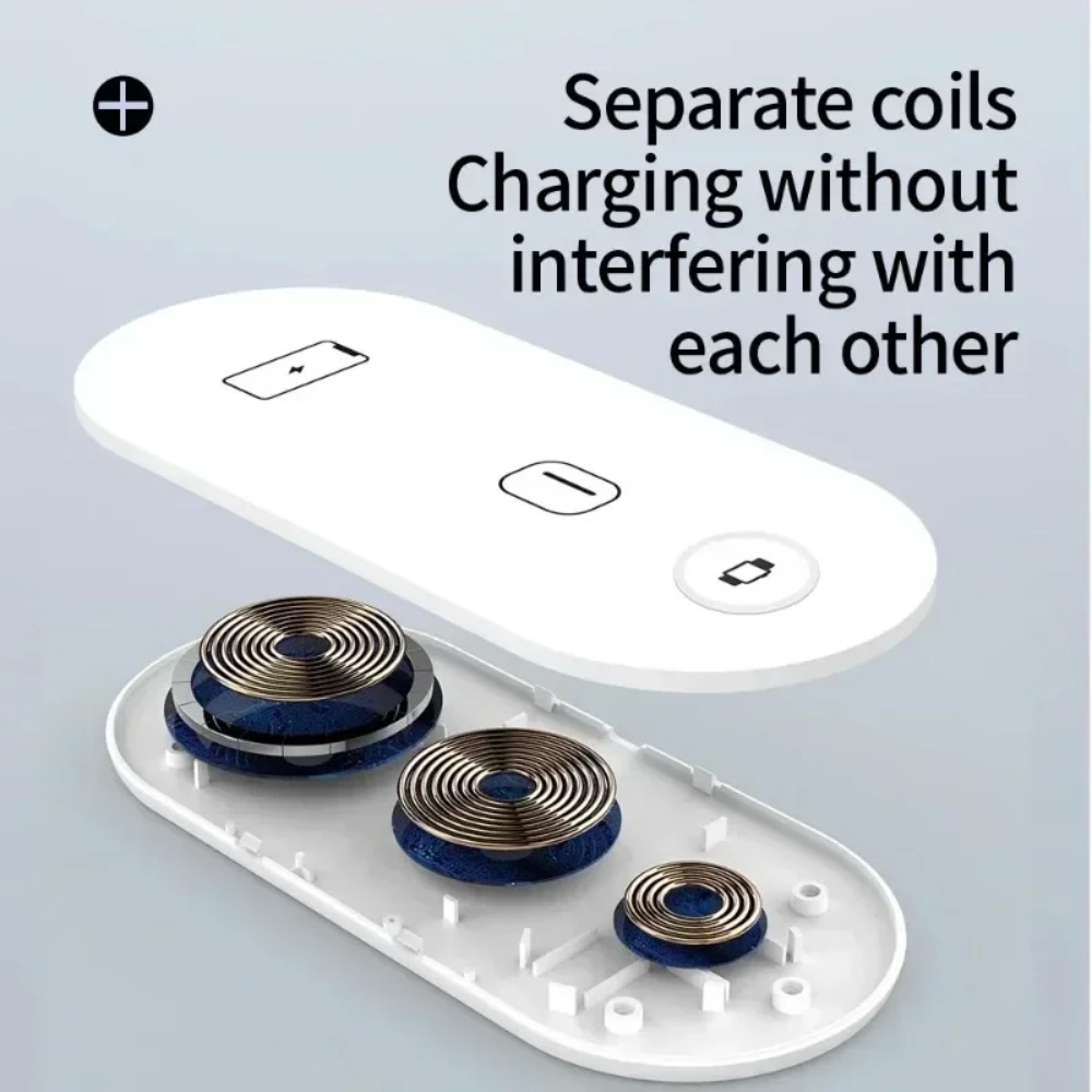 Watch Charger Cable - 3-in-1 Wireless Charging Pad Fast Charger