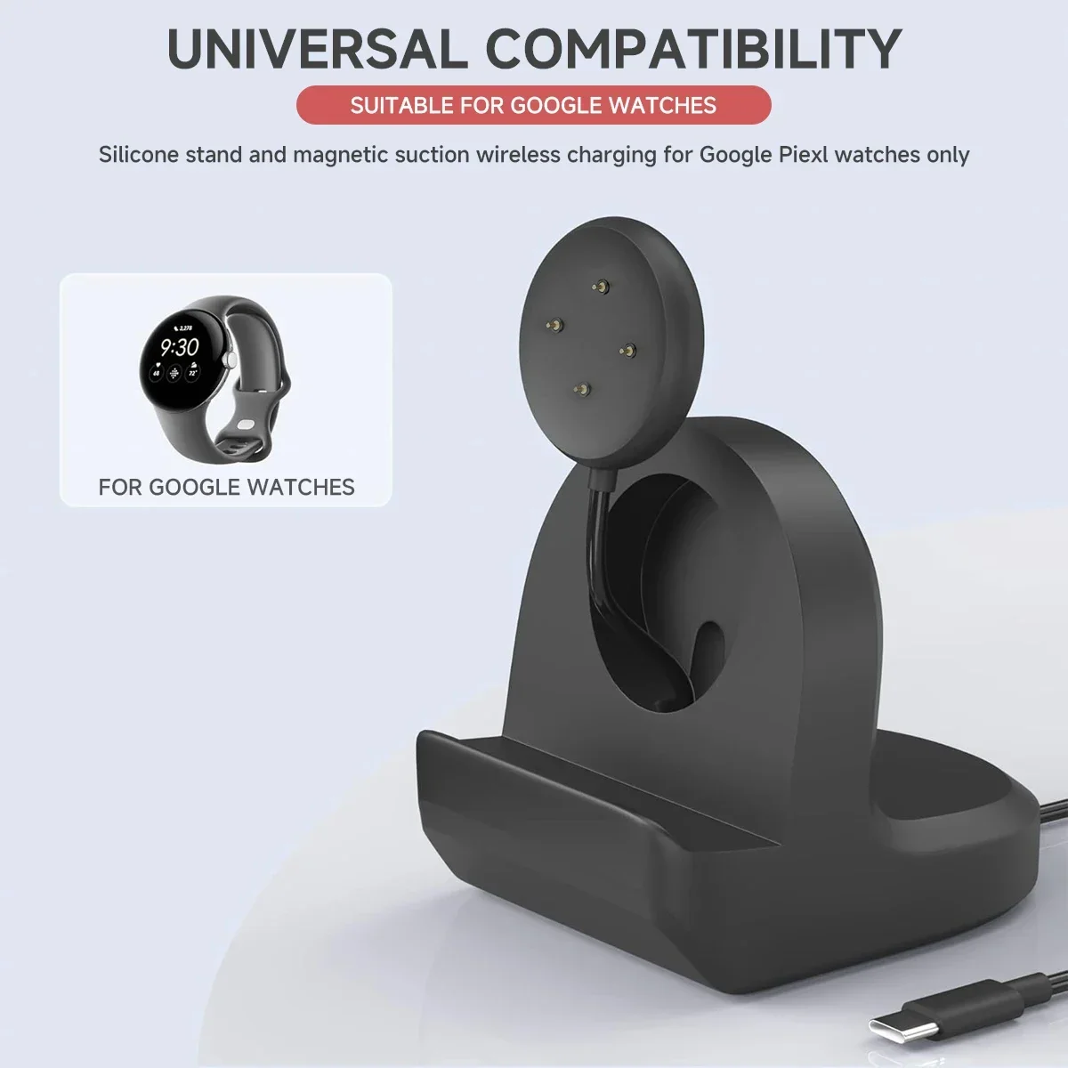Soft Silicone Charger Cradle D - Watch Charging Dock ulasan dan harga