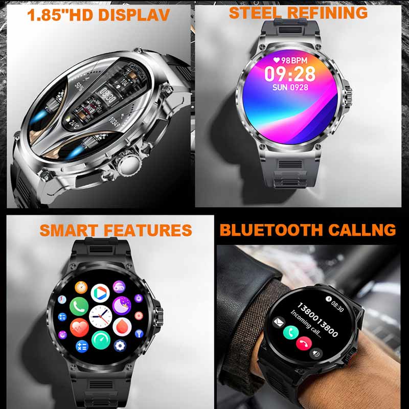 NORTH EDGE 1.85' HD Display Sm - Smartwatch Instagram ulasan dan harga
