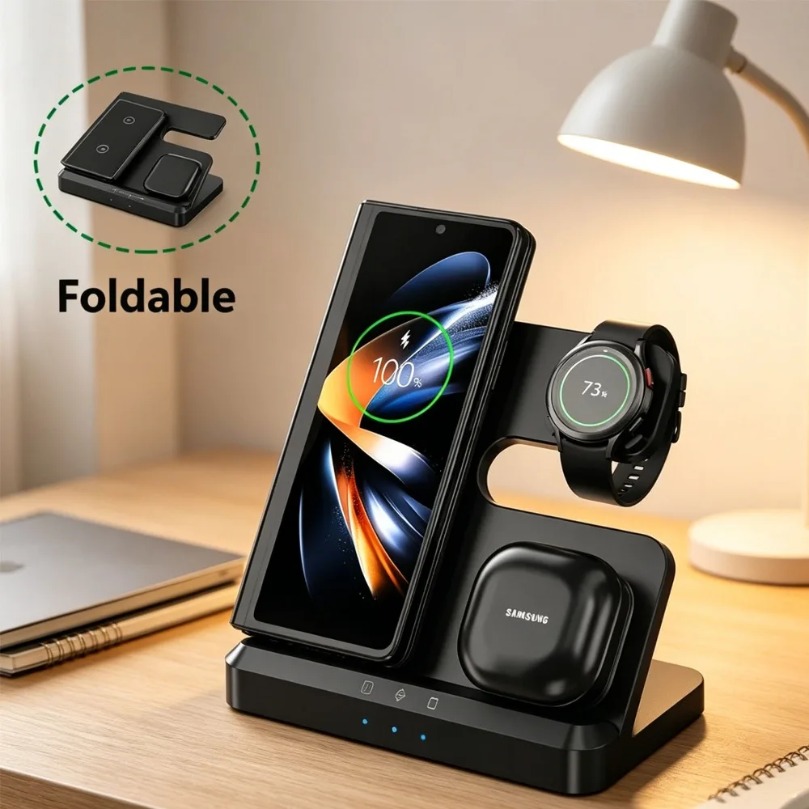 3 in 1 Fast Wireless Charger F - Watch Charger Cable ulasan dan harga