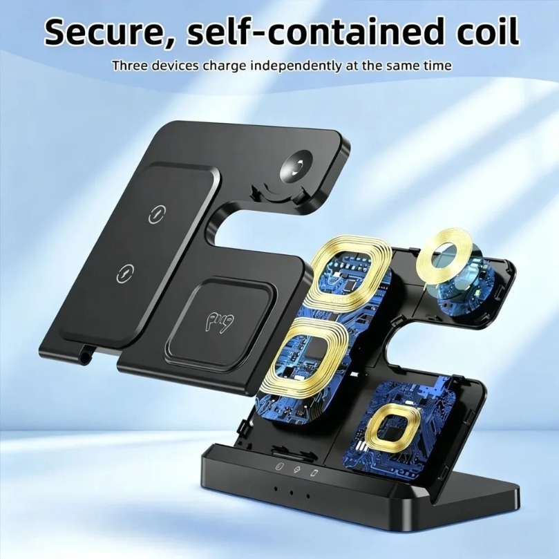 3 in 1 Fast Wireless Charger F - Watch Charger Cable ulasan dan harga