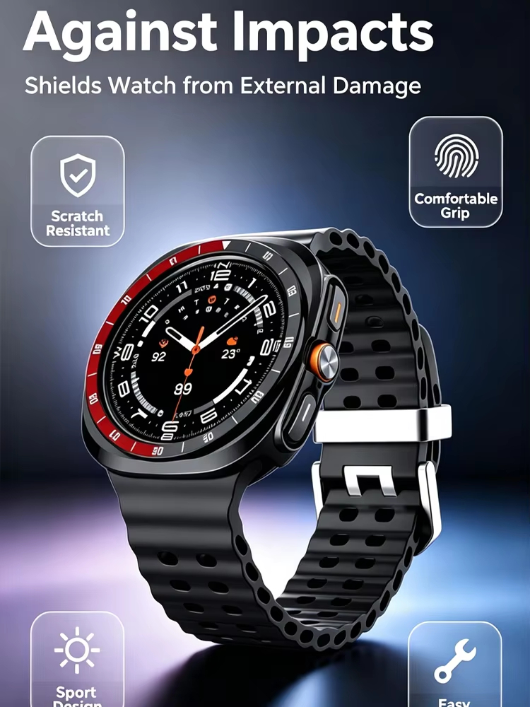 Scale Bezel+Case for Samsung G - Samsung Smartwatch Ultra Accessories ulasan dan harga