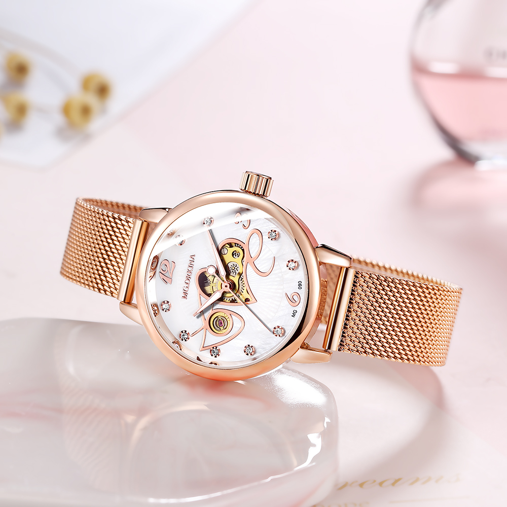 ORKINA Automatic Watch for Wom - Stainless Mesh Band ulasan dan harga