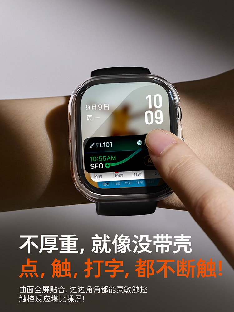 2pcs Tempered Glass Case For A - Apple Smartwatch Accessories ulasan dan harga