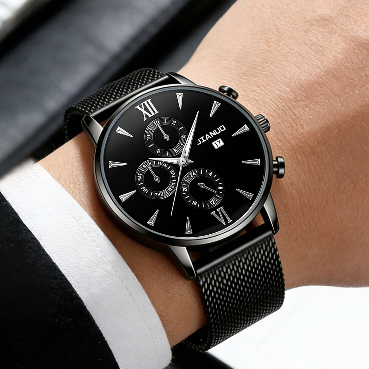 Trendy Casual Men's Milan Mesh - Stainless Mesh Band ulasan dan harga