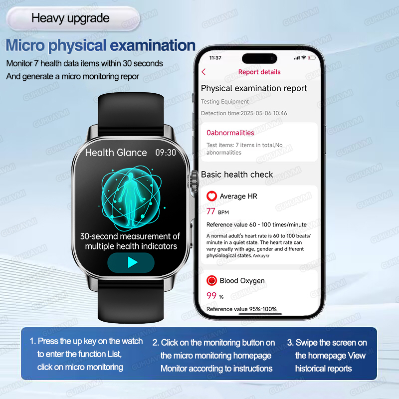 New Health Care AI Doctor Accu - Android Smartwatch Accessories ulasan dan harga