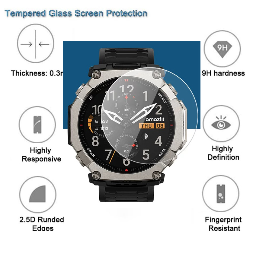 Tempered Glass for Amazfit Ama - Amazfit Smartwatch Accessories ulasan dan harga