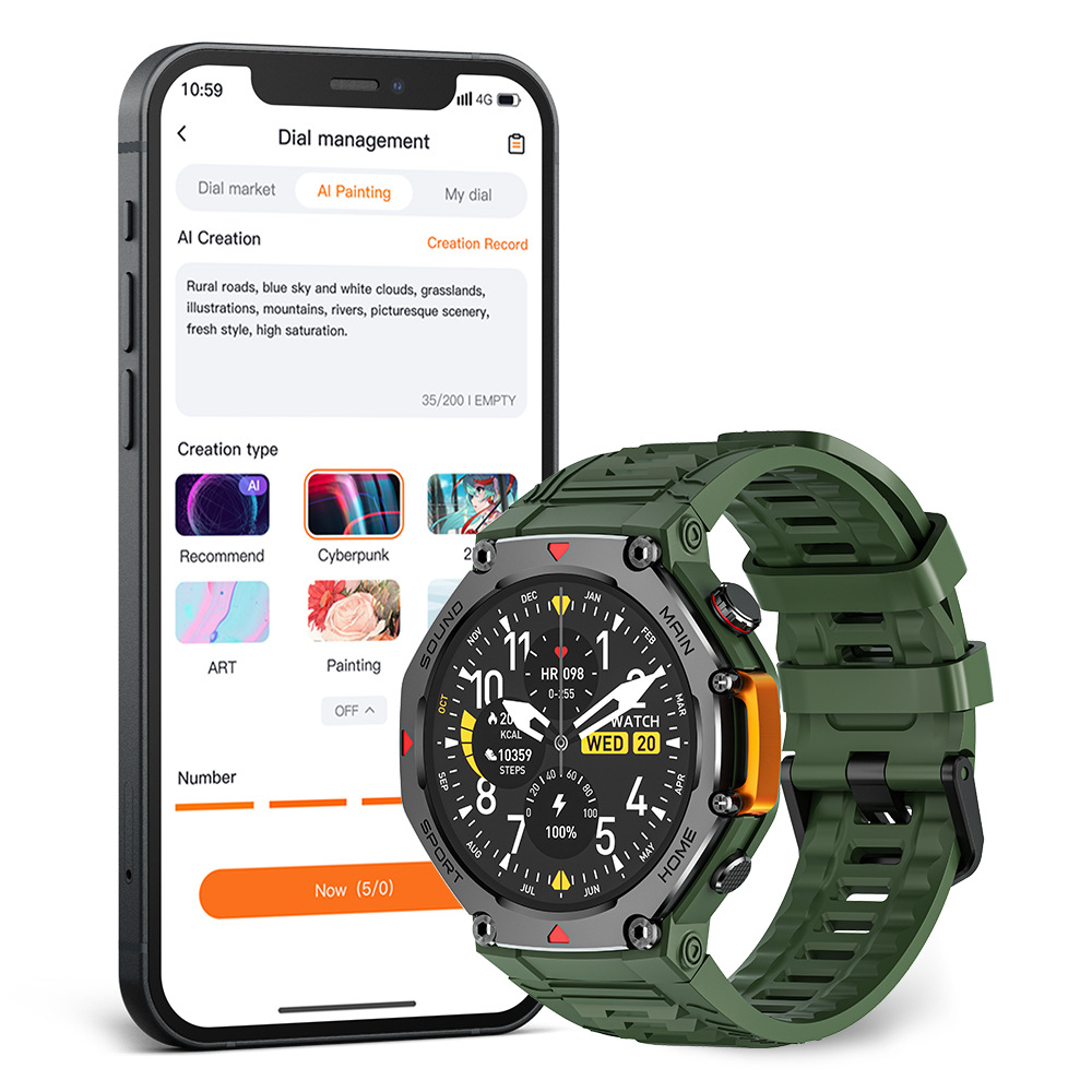 M REX4 Smart Sports Health Wat - Smartwatch M Active ulasan dan harga