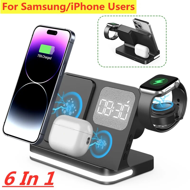 Wireless Charger Stand For iPh - Watch Charger Cable ulasan dan harga