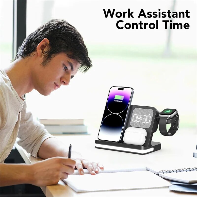 Wireless Charger Stand For iPh - Watch Charger Cable ulasan dan harga