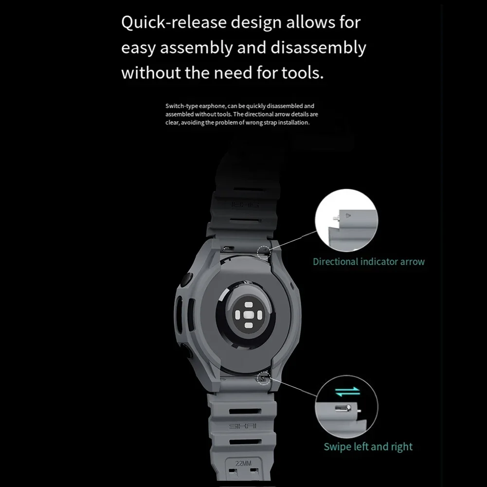 Silicone Straps For Samsung Fo - Android Smartwatch Accessories ulasan dan harga