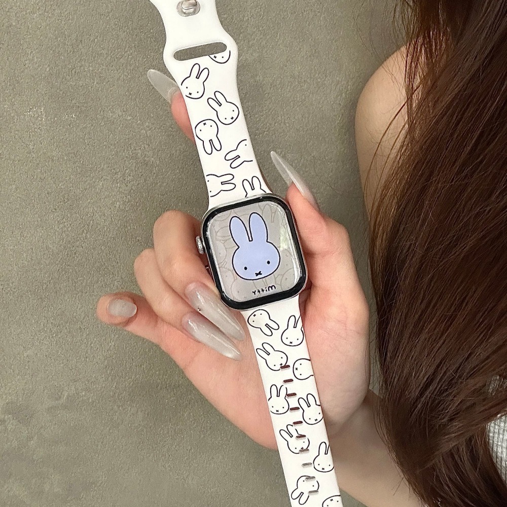 Cute Miffy Rabbit Cartoon Watc - Apple Smartwatch Accessories ulasan dan harga