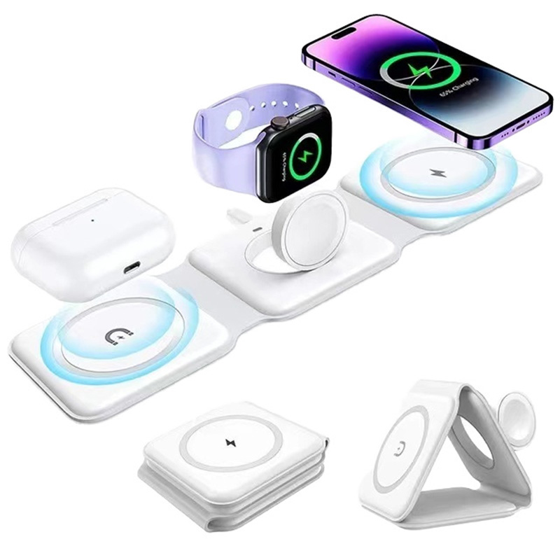 3-in-1 Magnetic Folding Wirele - Watch Charger Cable ulasan dan harga