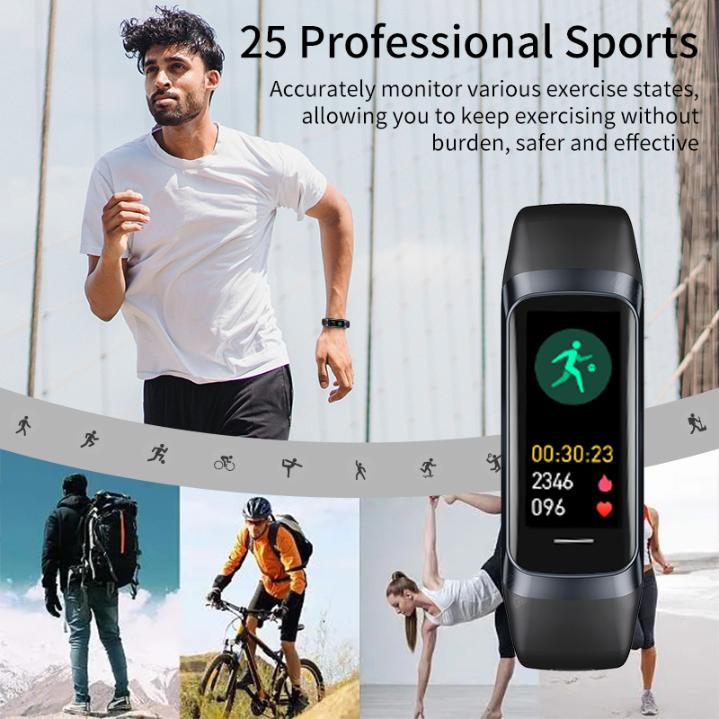 LIGE 1.1 Inch Amoled Heart Rat - Smartwatch Instagram ulasan dan harga