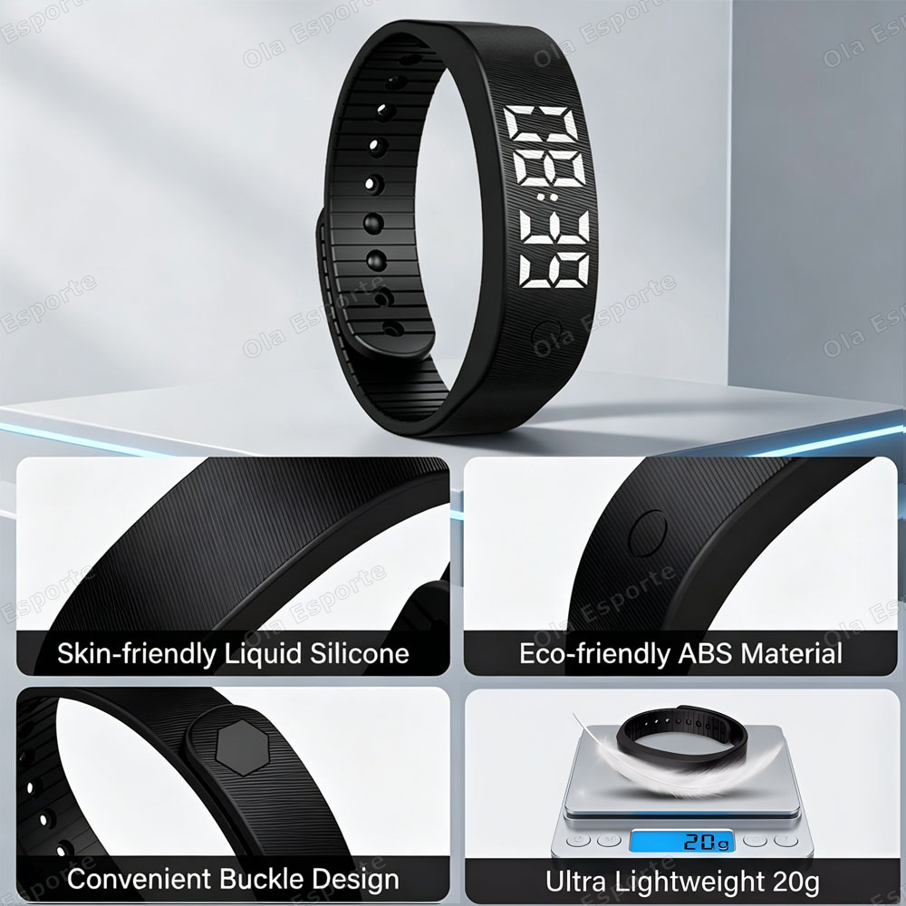 Vibrating Alarm Clock Watch He - Android Smartwatch Accessories ulasan dan harga