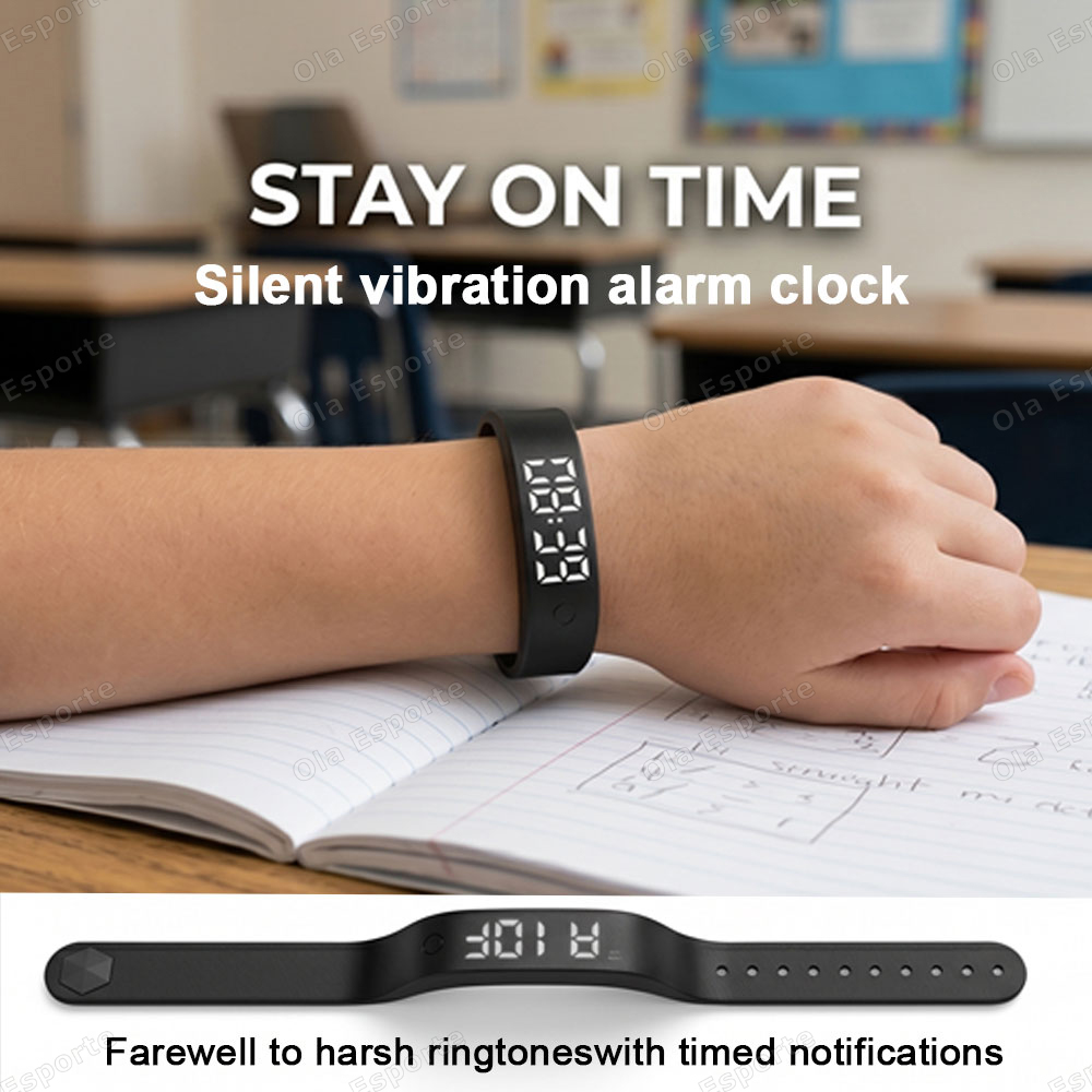 Vibrating Alarm Clock Watch He - Android Smartwatch Accessories ulasan dan harga