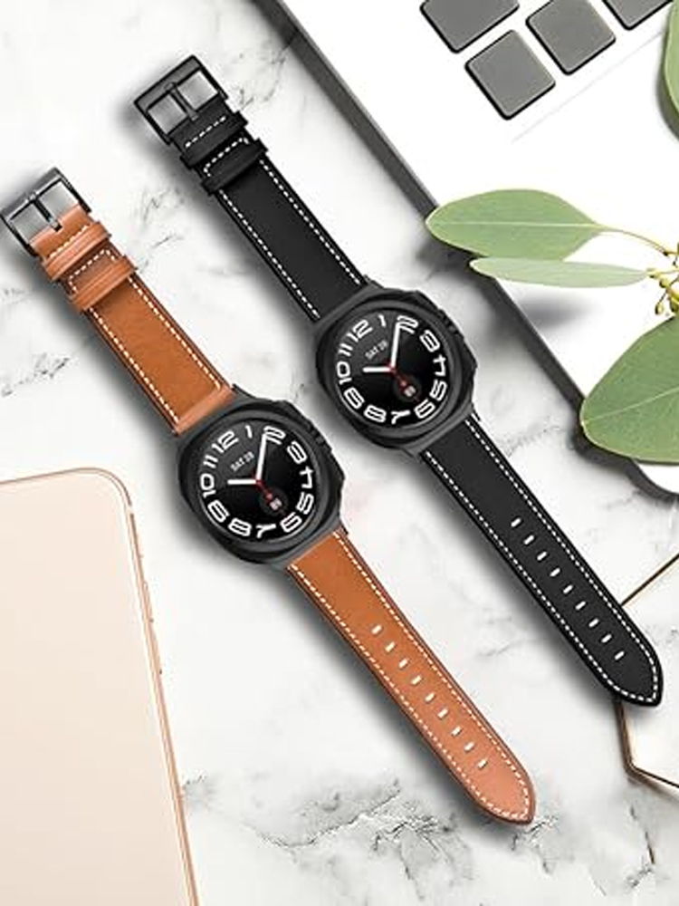 Genuine Leather Band For Samsu - Samsung Smartwatch Ultra Accessories ulasan dan harga