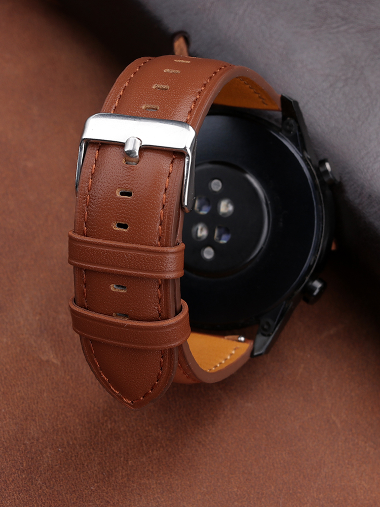 22mm Genuine Leather Watch Ban - Smartwatch Accessories Shop ulasan dan harga