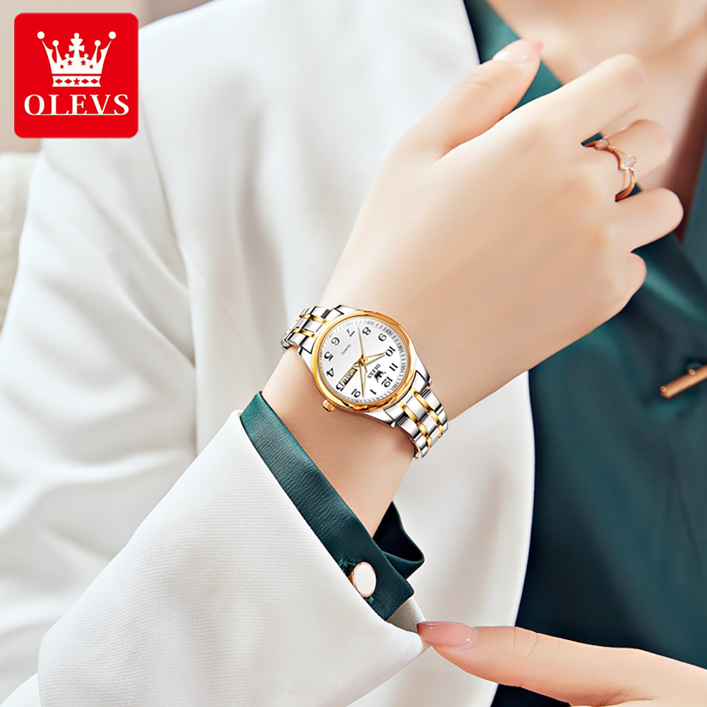 OLEVS Brand Ladies' Watch Quar - Accessories With Watch ulasan dan harga