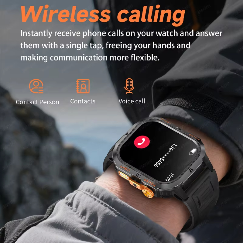 2026 Rugged Military Smart Wat - Smartwatch M Active ulasan dan harga