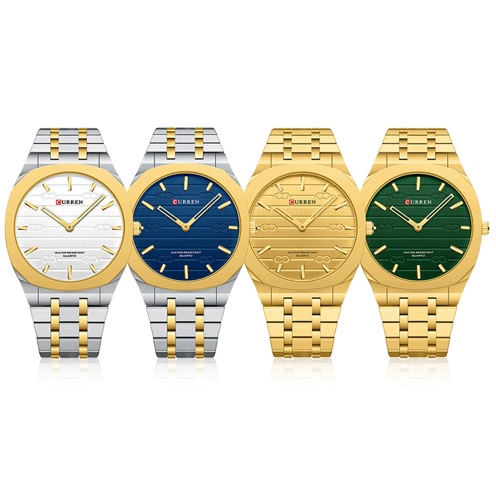CURREN Fashion Mens Watches Ul - Stainless Mesh Band ulasan dan harga