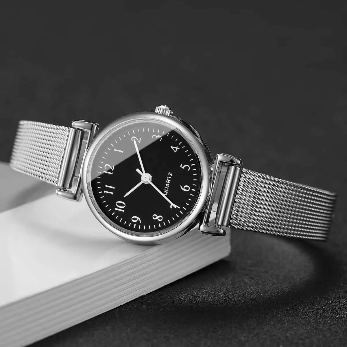 1/2PCS Fashion Women Watches S - Stainless Mesh Band ulasan dan harga