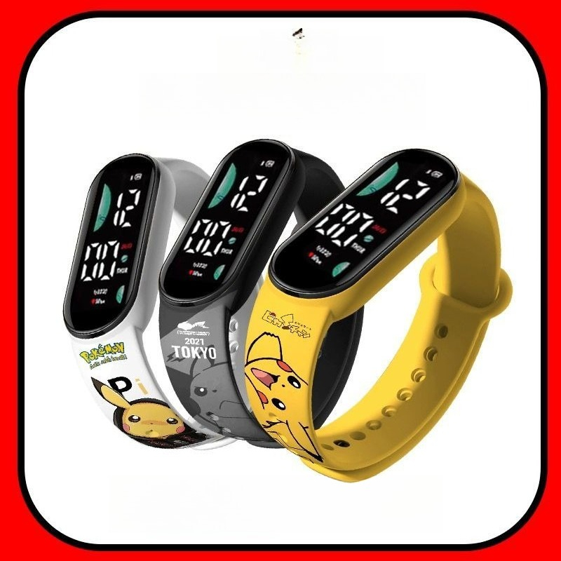 Pokémon cartoon pattern digita - Accessories With Watch ulasan dan harga