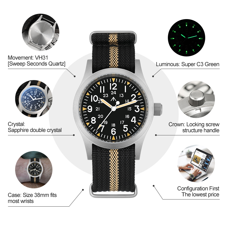 Militado ML05 Vintage Watch VH - Smartwatch Nexus ulasan dan harga