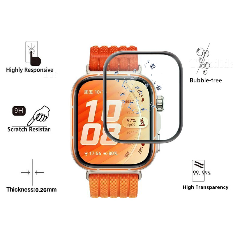 Soft Tempered Glass for Huawei - Huawei Smartwatch Accessories ulasan dan harga