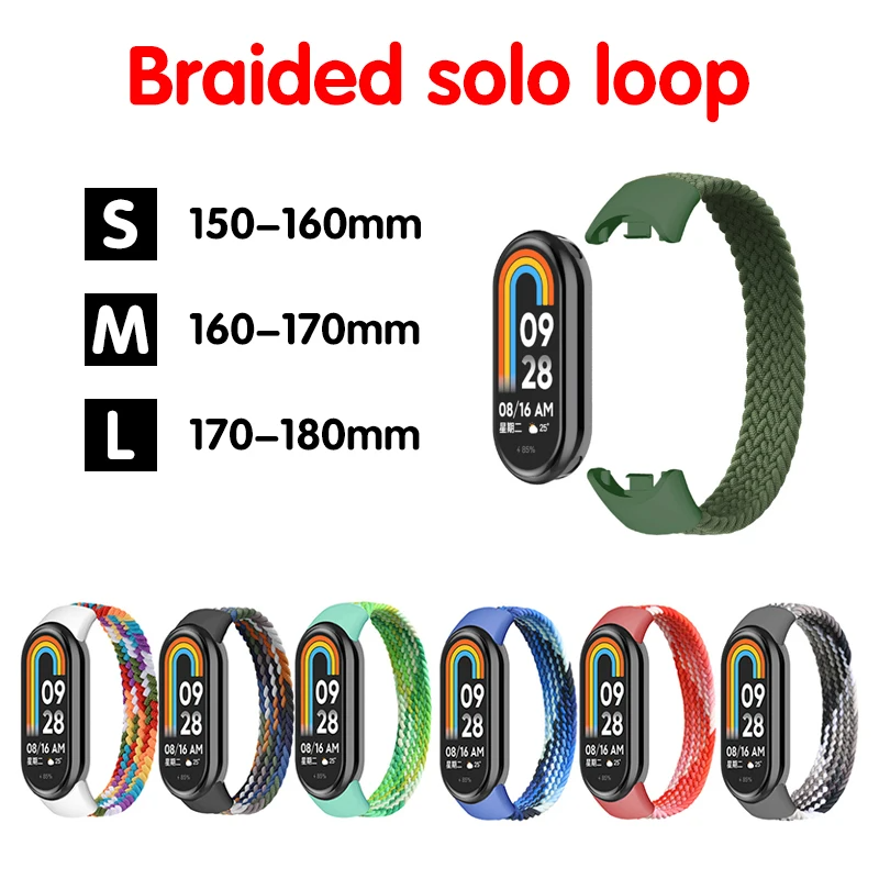 Strap for Mi band 7 8 6 5 Nylo - Solo Loop Strap ulasan dan harga