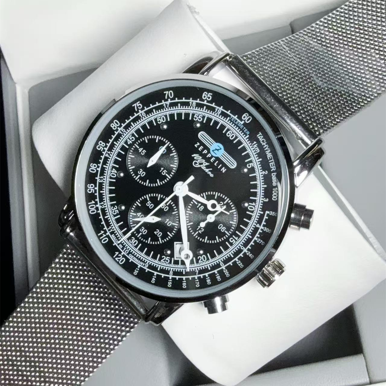 2026 New Collection Zeppelin M - Stainless Mesh Band ulasan dan harga
